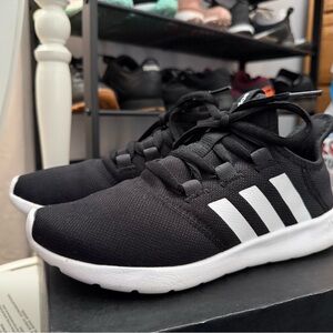 Adidas Core Black with White Stripes Shoes